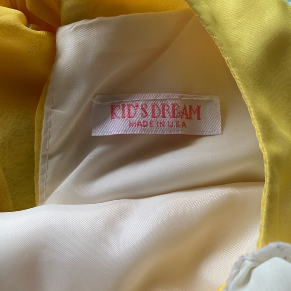 Yellow & White Floral Yoke Dress - Picture 8 of 9